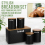 (BLACK) 5pc-Kitchen Set Bread Bin Tea Coffee Sugar Tins Biscuit Barrel Sealed Containers 1