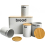 (WHITE) 5pc-Kitchen Set Bread Bin Tea Coffee Sugar Tins Biscuit Barrel Sealed Containers 3