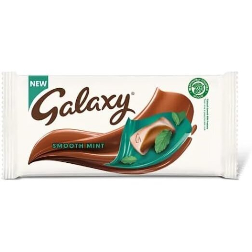 Galaxy 3 x Galaxy Smooth Mint Chocolate Block Bar 110g