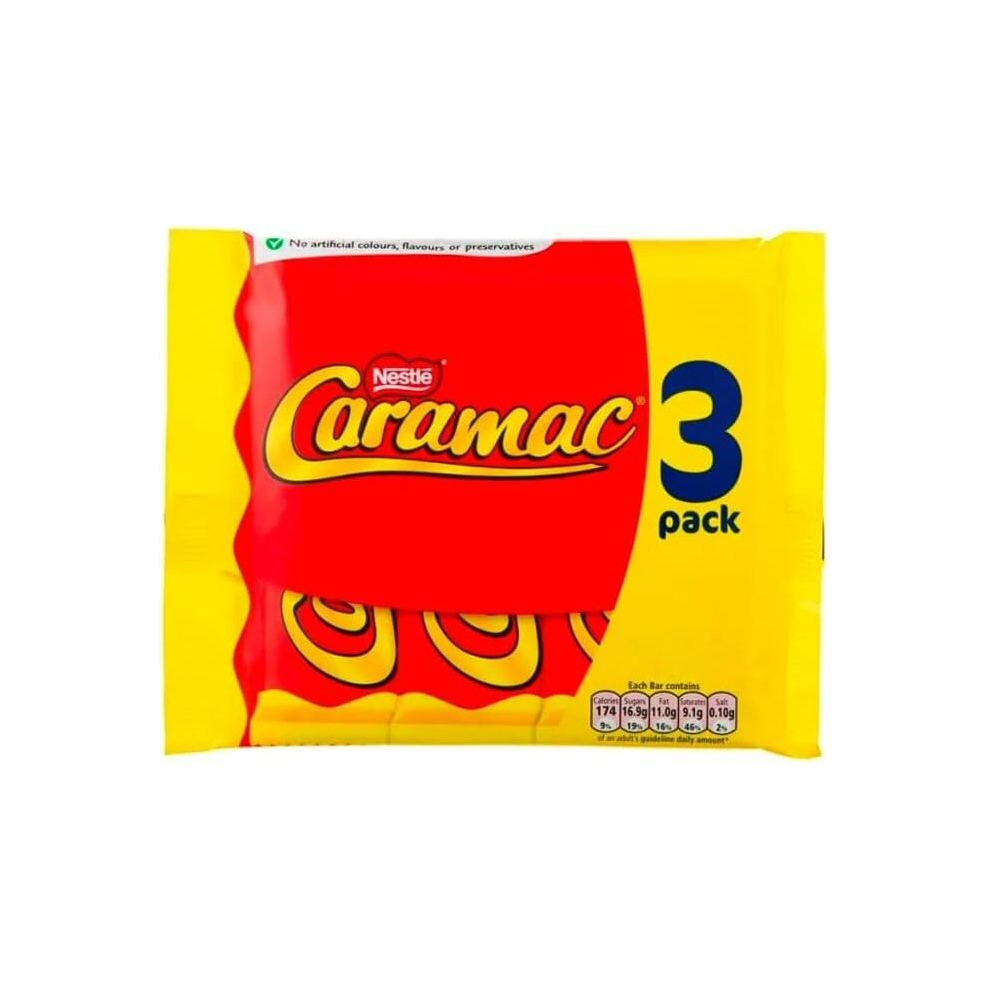 3 x Caramac Chocolate Bar, 30g (Pack of 3)