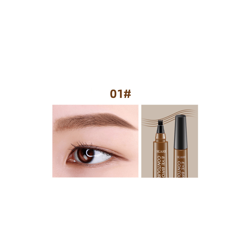 Root Clear Four Split Eyebrow Pencil Long Lasting Smudge Proof Waterproof Sweatproof Rendering And Not Separated Eyebrow Stick 5