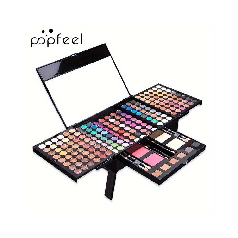 Pink,Multicoloured Professional Makeup Palette Functional Makeup Palette 74 130 177 194 Colors All In One Eyeshadow Lip Tint Concealer Blush Contouring Makeup Palette