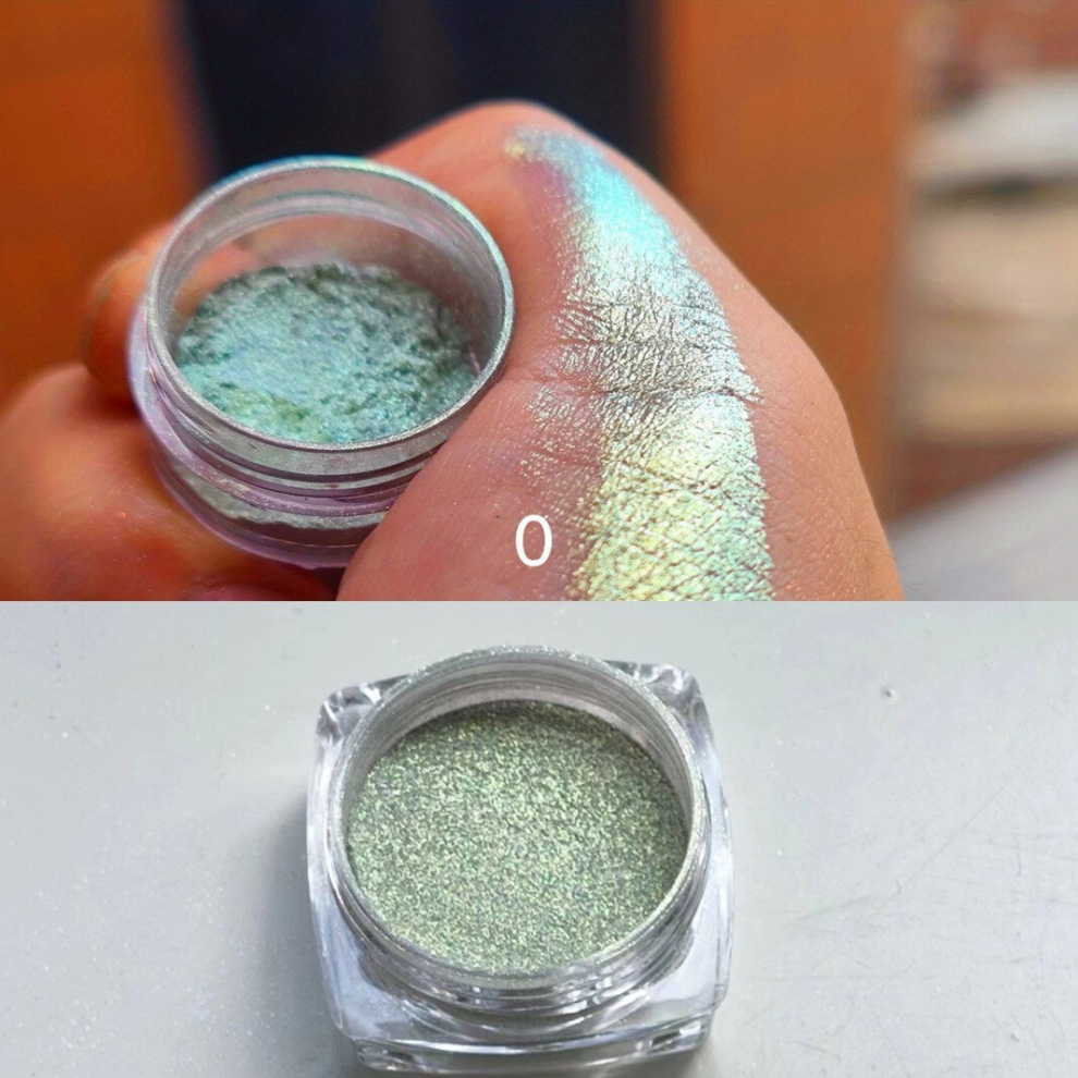 Multicoloured Chameleon Eyeshadow Pigment Laser Rainbow Eyeshadow Powder Holographic Glitter Sparkle Eyeshadow 7 Colors