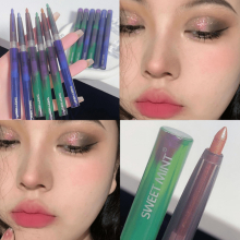 Diamond Eyeliner Pencil Green Golden Purple Glitter Eyeshadow Eyeliner Pen Waterproof Women Makeup Cosmetics 6 Colors