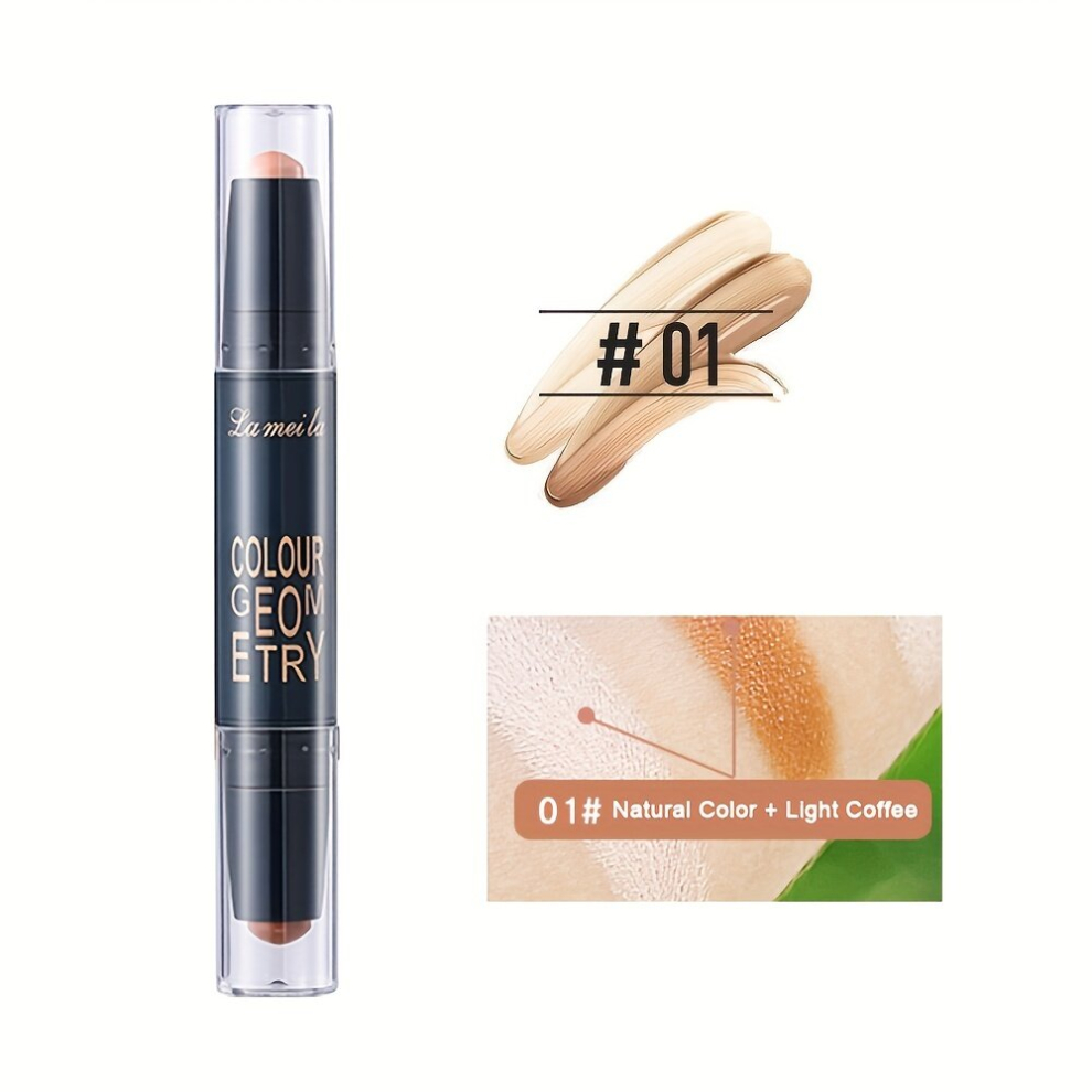 Multicoloured Full Coverage Double Ended Concealer And Highlighter Stick Perfect For Correction And Contouring