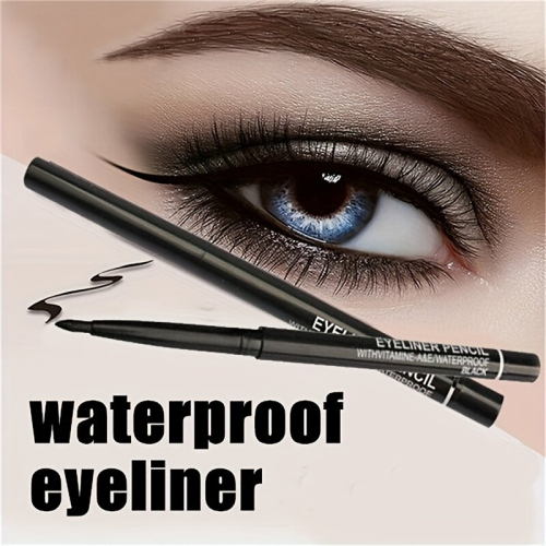 Waterproof Automatic Rotating Eyeliner Pencil for Smudge Eyebrow and Eye Makeup 2