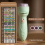 (green) Puzzle Patterns 24 Projection Flashlight Bedtime Stories Early Toys Learning 1