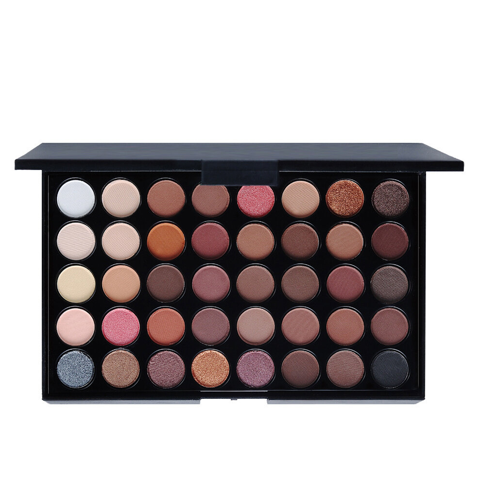 Multicoloured 40 Colors Eye Makeup Palette Matte Shimmer Metallic Eyeshadow Palette