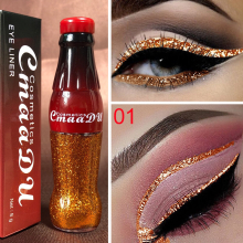 Glitter Liquid Eye Shadow Waterproof Colorful Eye Shadow Makeup Set Drink Bottles