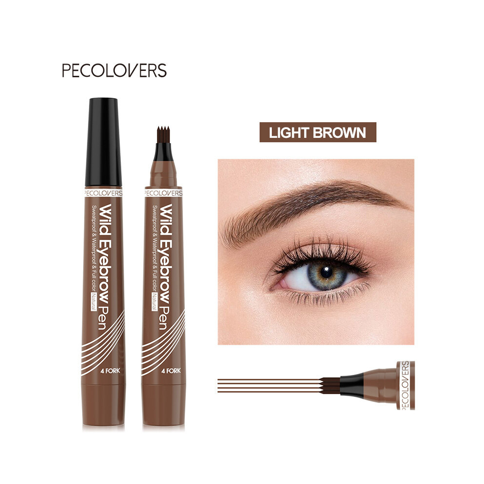 Multicoloured 4 Points Eyebrow Pen Long Lasting Liquid Eyebrow Tattoo Pen Waterproof Professional Microblading Eyebrow Pencil Cosmetic