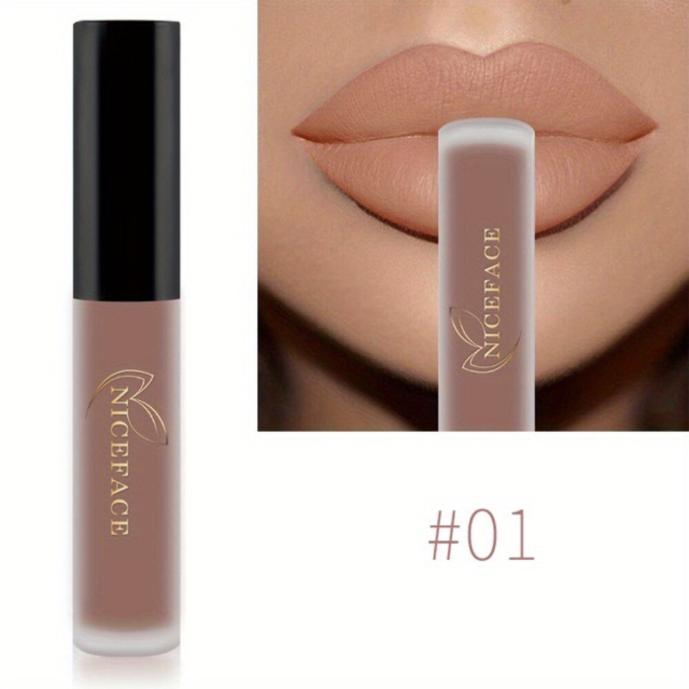 20 colors High Pigmented Matte Lip Glaze Long Lasting Smudge Proof Non Moisturizing Lipstick