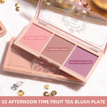 Long Lasting 3 Blush & Highlighter Set Natural Nude Tone Smooth & Delicate Matte Rouge Waterproof & Sweatproof Brightening Facial Makeup Tool