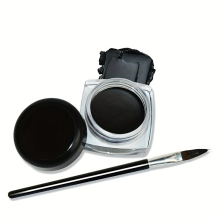 Waterproof Smooth Eyeliner Cream With Eyeliner Tape Brush Rich Rendering Eye Makeup Set
