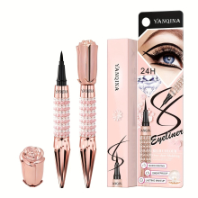 Liquid Eyeliner Pen Rhinestone Bronzing Eyeliner Pen Long Wear Waterproof And Sweat Proof Eye Makeup Tool
