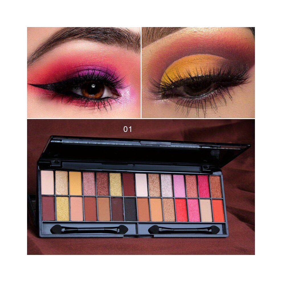 Multicoloured Long Lasting Matte Pearly Eyeshadow Palette With 28 Colors Perfect For Highlighting And Waterproof Eye Makeup