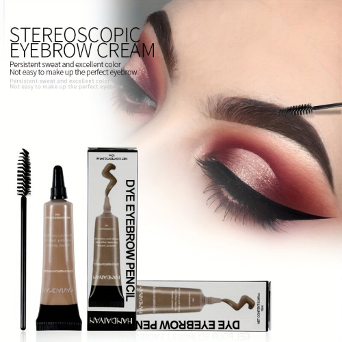 Long Lasting Waterproof Eyebrow Dye Cream with Smudge Proof Styling and Rendering 2