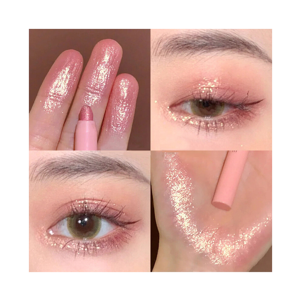 Multicoloured Pearly Eyeliner Pen Sweat Proof Eyelid Brightening Pen Fluorescent Texture Eyeshadow Stick 3 Colors
