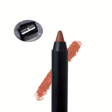 With Pencil Sharpener Sharpen Soil Brown Lipliner Hook Lip Shape Matte Nude Brown Lipstick Waterproof Non Smudge Long Lasting Lipstick