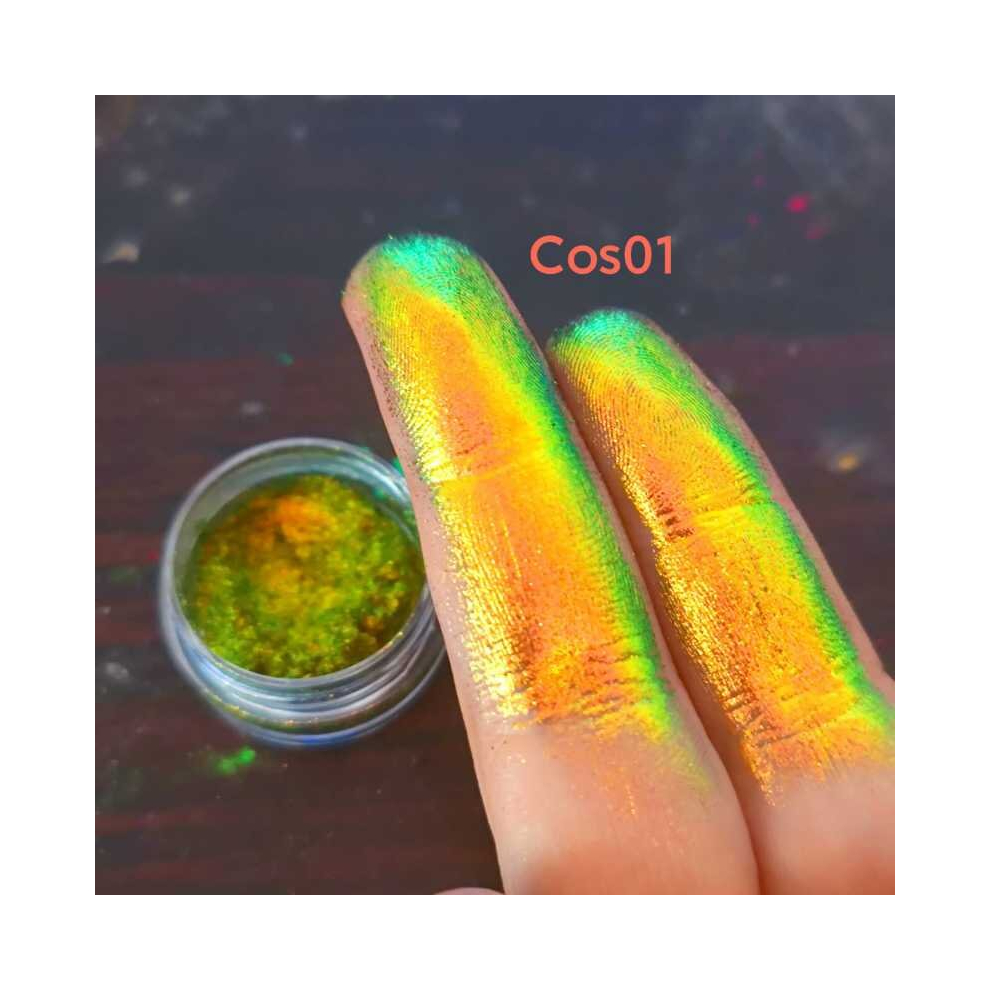 High Pigmented Chameleon Eyeshadow Powder Gradient Eyeshadow Powder Sparkle Metallic Texture Highlighting Powder