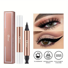 1pc 5 08 Cm 1 Eyeliner Stamp Pencil Waterproof Double ended Liquid Eye Liner Pen Quick Dry Triangle Seal Eye Liner Make Up