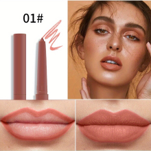 Waterproof Automatic Lip Liner Pen Matte Finish Sweat Proof Long Lasting Holding Contouring Lipstick Pen