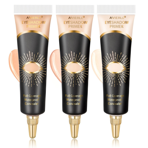 AVIERLL Long Lasting Eye Primer Base Makeup Primer Long Lasting Cream Eyeshadow Base Primer Face Makeup Full Coverage Waterproof Concealer 2