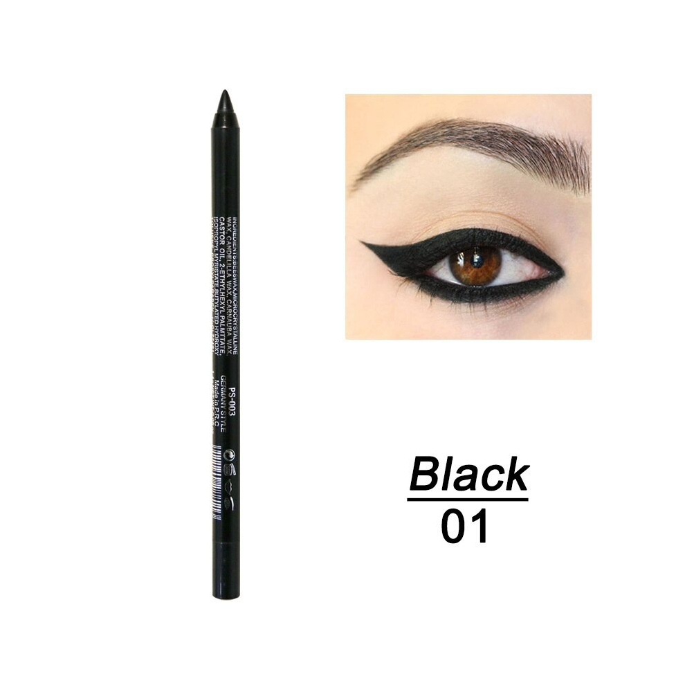 14 Colourful Eyeliner Pen High Pigmented Pearly Shimmer Metallic Smokey Punk Gothic Style Eyeliner Long Lasting Waterproof Eyeliner Stick