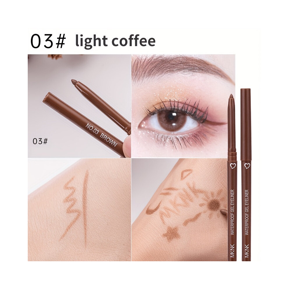 Long Lasting Matte Eyeliner Pen Waterproof Red Brown Eyelid Makeup for Eyes