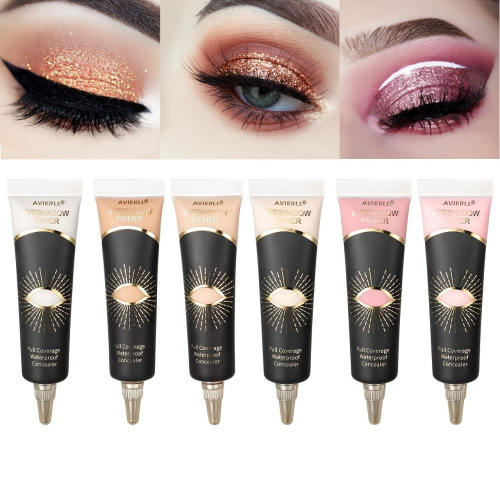 AVIERLL Long Lasting Eye Primer Base Makeup Primer Long Lasting Cream Eyeshadow Base Primer Face Makeup Full Coverage Waterproof Concealer 1
