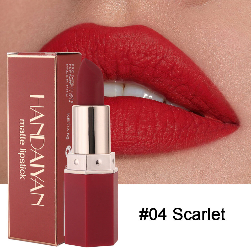 Multicoloured 6 Lipstick Soft Matte High Pigmented Lipstick Smudge Proof Waterproof Lip Glaze Cosmetics For Dating And Daily Use