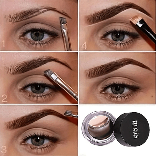 2 In 1 Two Eyebrow Dye Cream Double Thrush Cream Eyebrow Brush 2