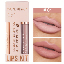 12 Colors Three dimensional Matte Lip Liner Pencil Touch Up Lip Lipstick Eyeliner