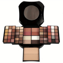 Leopard Professional Makeup Palette Blushers Highlighter Face Powder Eyeshadow All In One Box Cosmetics Set