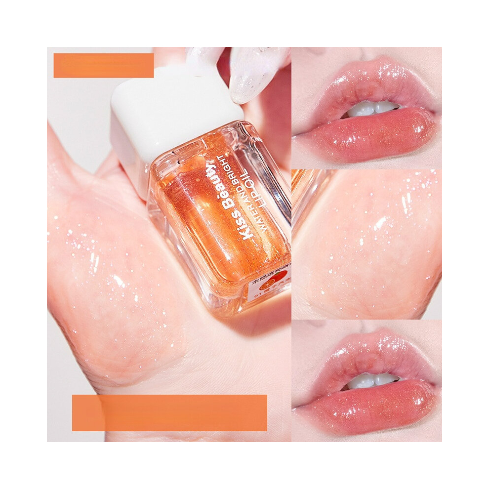 1pc Moisturizing Translucent Lip Doodle Dewy Lip Luminous Berry Tone Lip Gloss Pearlescent Mirror Lip Glaze Glitter Lip Gloss For Girls-image-OPC-PCMTDDV-NEW