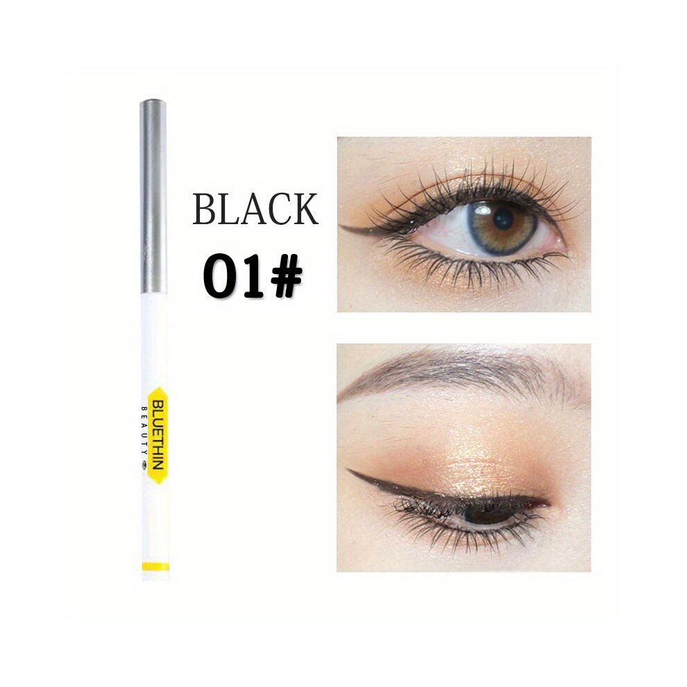 Black Eyeliner Glue Pen Long Lasting Smudge Proof Smooth Liquid Eyeliner Pen