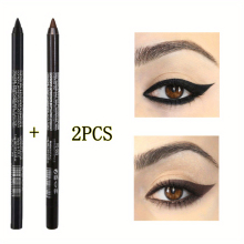 14 Eyeliner And Eyeshadow Pen High Pigmented Pearly Shimmer Metallic Texture Smokey Punk Gothic Style Eyeliner Long Lasting Waterproof Eyeliner Stick