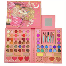 70 Girl Eyeshadow Palette Pearly Matte Gloss Eyeshadow High Gloss Powder Blush Functional Face Contouring Palette