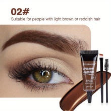 4 Colors Eyebrow Dye Liquid Smudge Proof Styling Eyebrow Pomade Long Lasting Eyebrow Cream Tinted