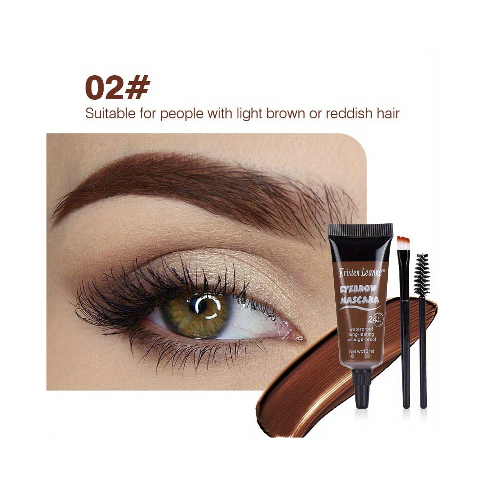 Multicoloured 4 Colors Eyebrow Dye Liquid Smudge Proof Styling Eyebrow Pomade Long Lasting Eyebrow Cream Tinted