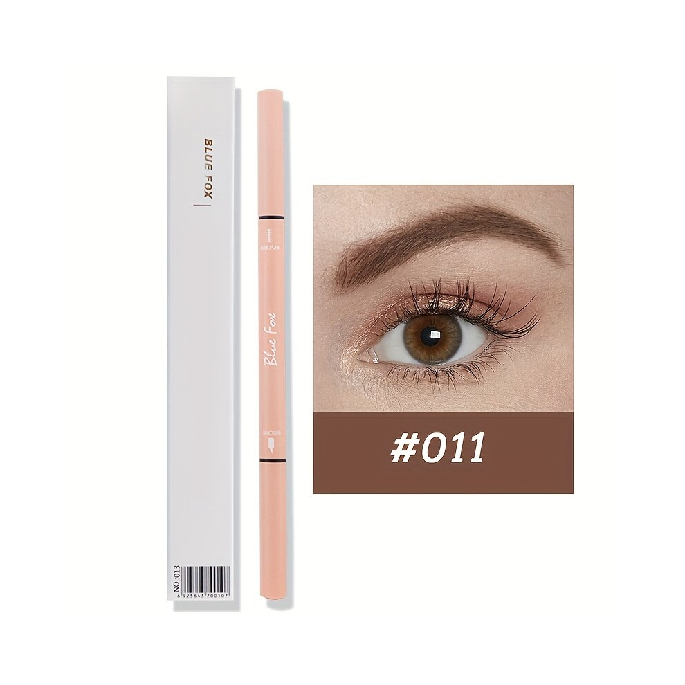Double Headed Slender Eyebrow Pencil Waterproof And Sweat proof Slim And Colorfast Automatic Rotating Eyebrow Pencil 6 Colors