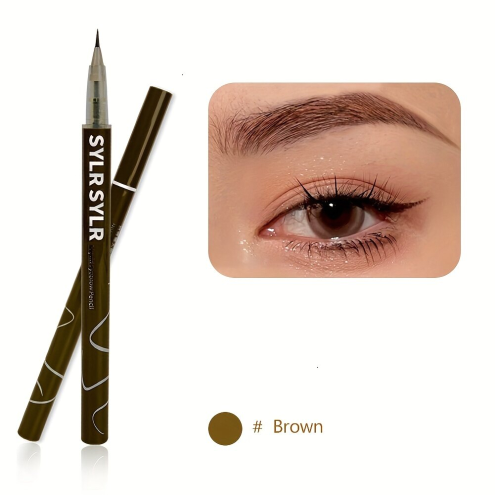 0 01mm Nib Eyebrows Pen Waterproof Professional Sweatproof Liquid Eyebrow Pencil Ultra Fine Extra Slender Eye Makeup Long Lasting Makeup Microblading
