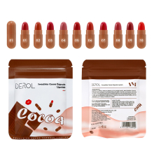 10pcs Long Lasting Matte Lipstick Set with Waterproof Formula and Velvety Finish Perfect for On the Go Makeup Application