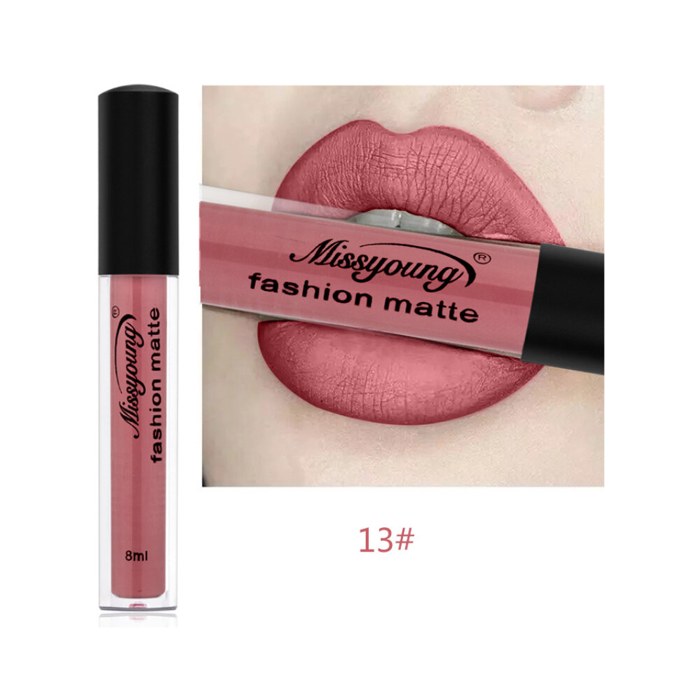 18 colors Matte Liquid Lipstick Long Lasting Non Sticky Smudge Proof Plumping Lip Glaze Lip Gloss