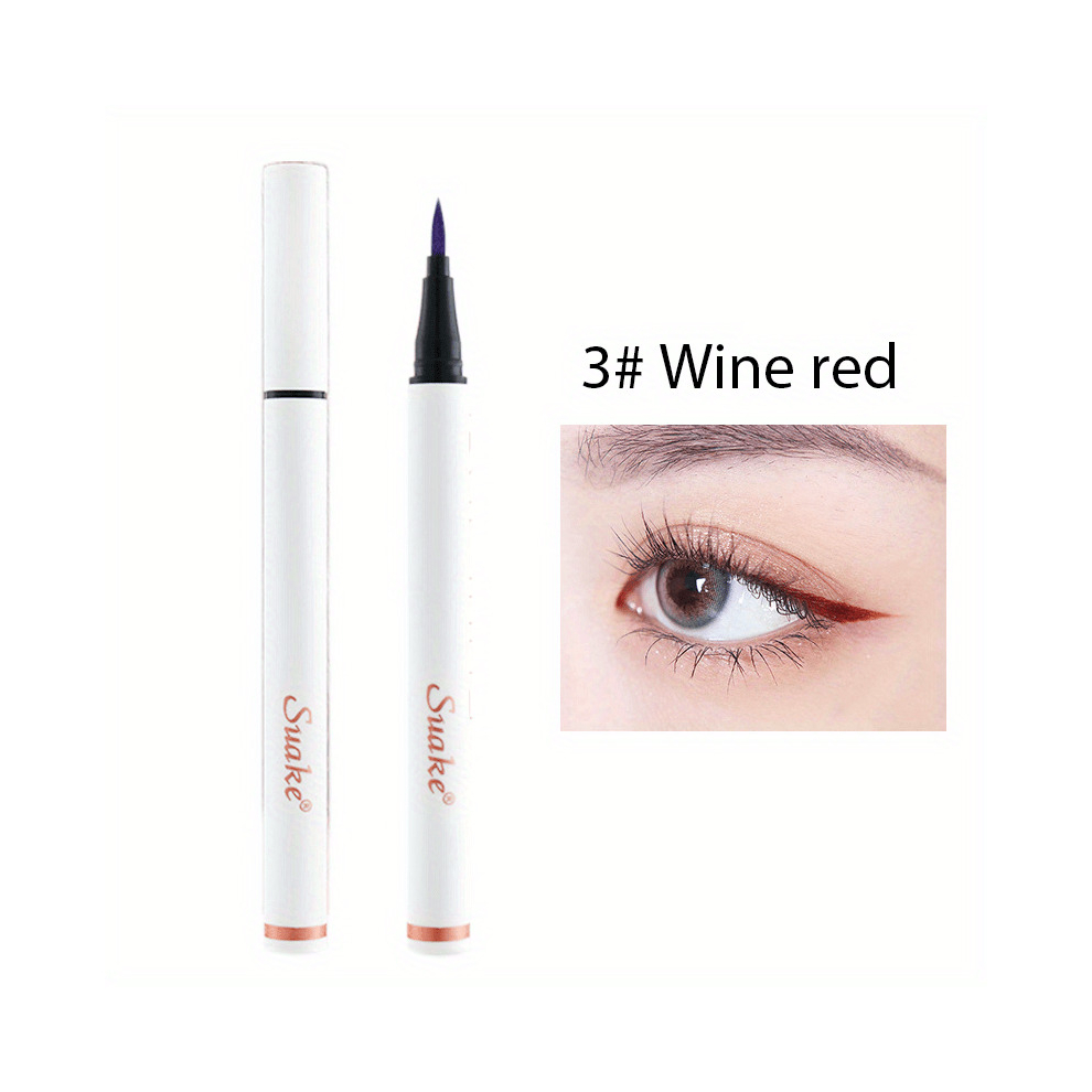 Multicoloured 6 Colorful Long Lasting Eyeliner Pens Fast Drying Waterproof & Smudge Proof