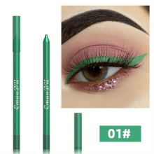 12 colors Long Lasting Glitter Metallic Pearly Eyeliner Pen Waterproof Smudge Proof and Brightening for Eyelids