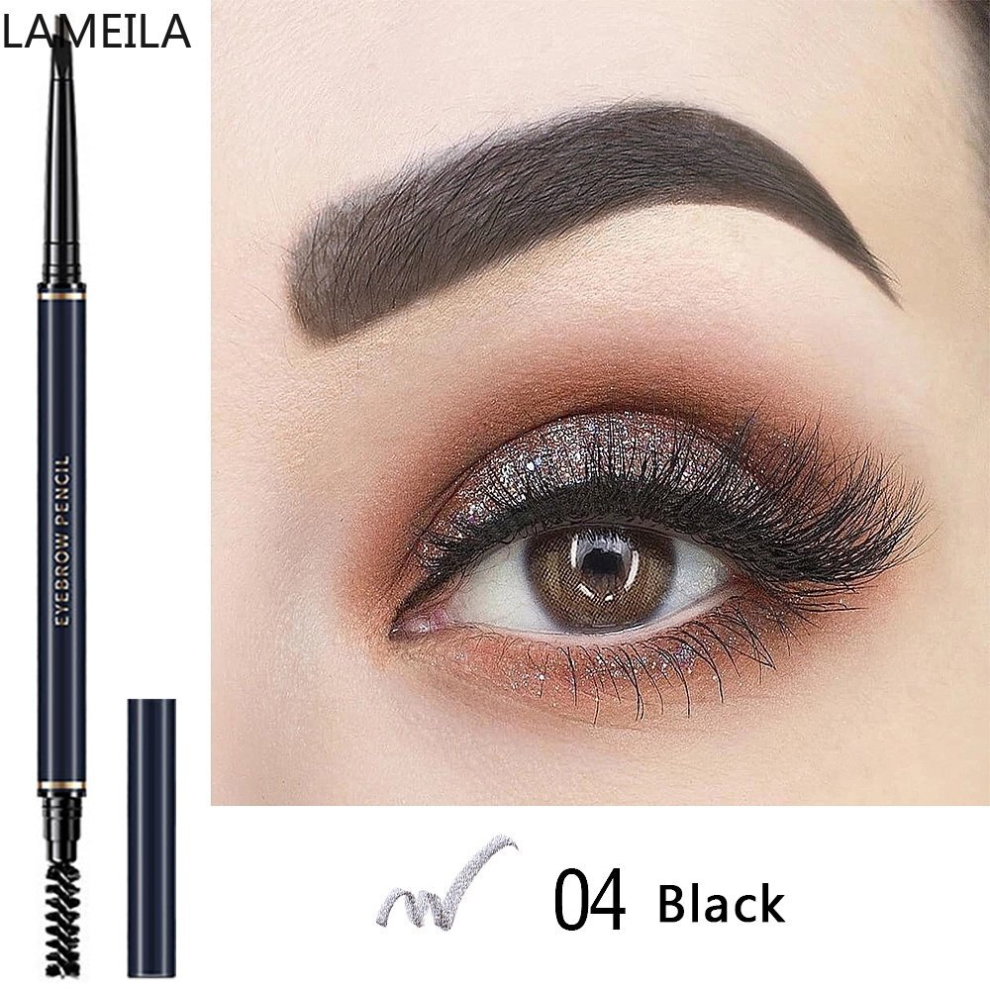 4 Colors Retractable Eyebrow Pencil Ultra Fine Tip Dual Ended Eyebrow Stick For Natural Eyebrow Makeup