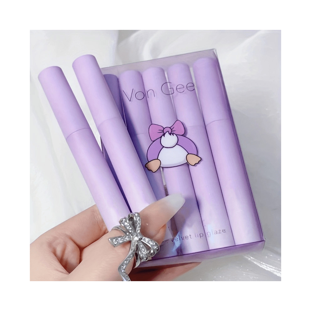 Lip Tint Set 5pcs set Waterproof Lipstick Set Matte Lipgloss Tint Set Makeup-image-OPC-PCMTF69-NEW