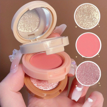 7 62 Cm 1 Blush Palette Matte Highlighter Pearly Blush Triple Decked Eyeshadow Multifunctional Face Makeup Palette For Women