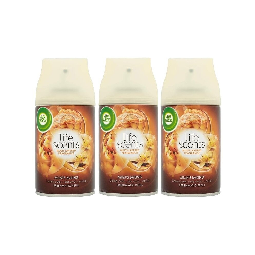 3 x Air Wick Freshmatic Max Automatic Spray Refill 250ml - Mum's Baking-image-OPC-PCMTDST-NEW