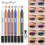 Multicolor Glitter Eyeshadow Stick Pearly Shimmer Metallic Texture Smooth Long Lasting Eyeshadow Pencil With Sharpener 2